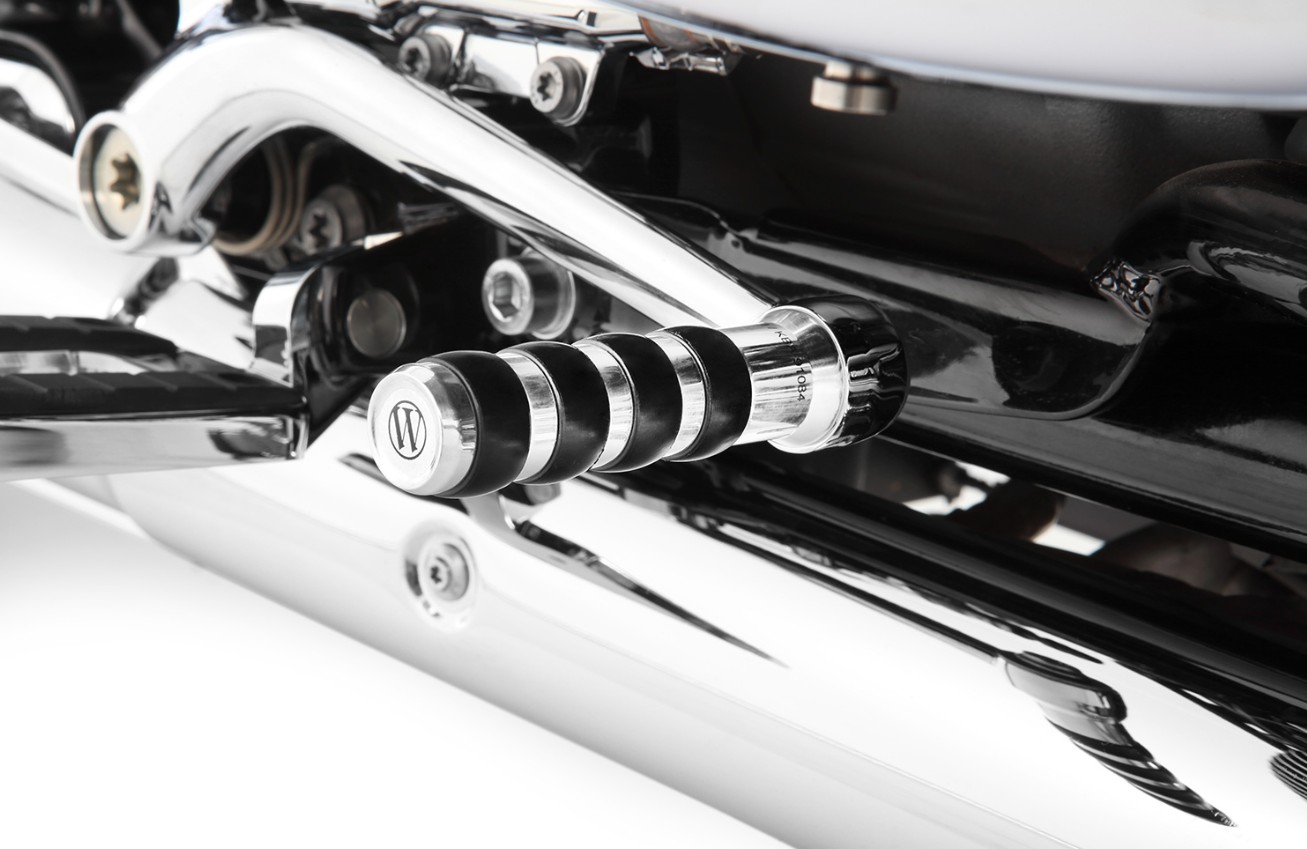Wunderlich R18 rempedaalverlenging voor modellen met voetsteunen - zwart of chroom foto 6