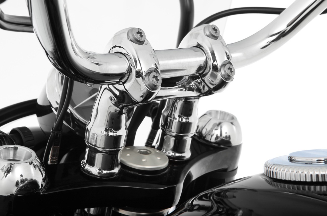 Wunderlich R18 stuurverhogers ERGO - 25mm - zwart of chroom foto 4