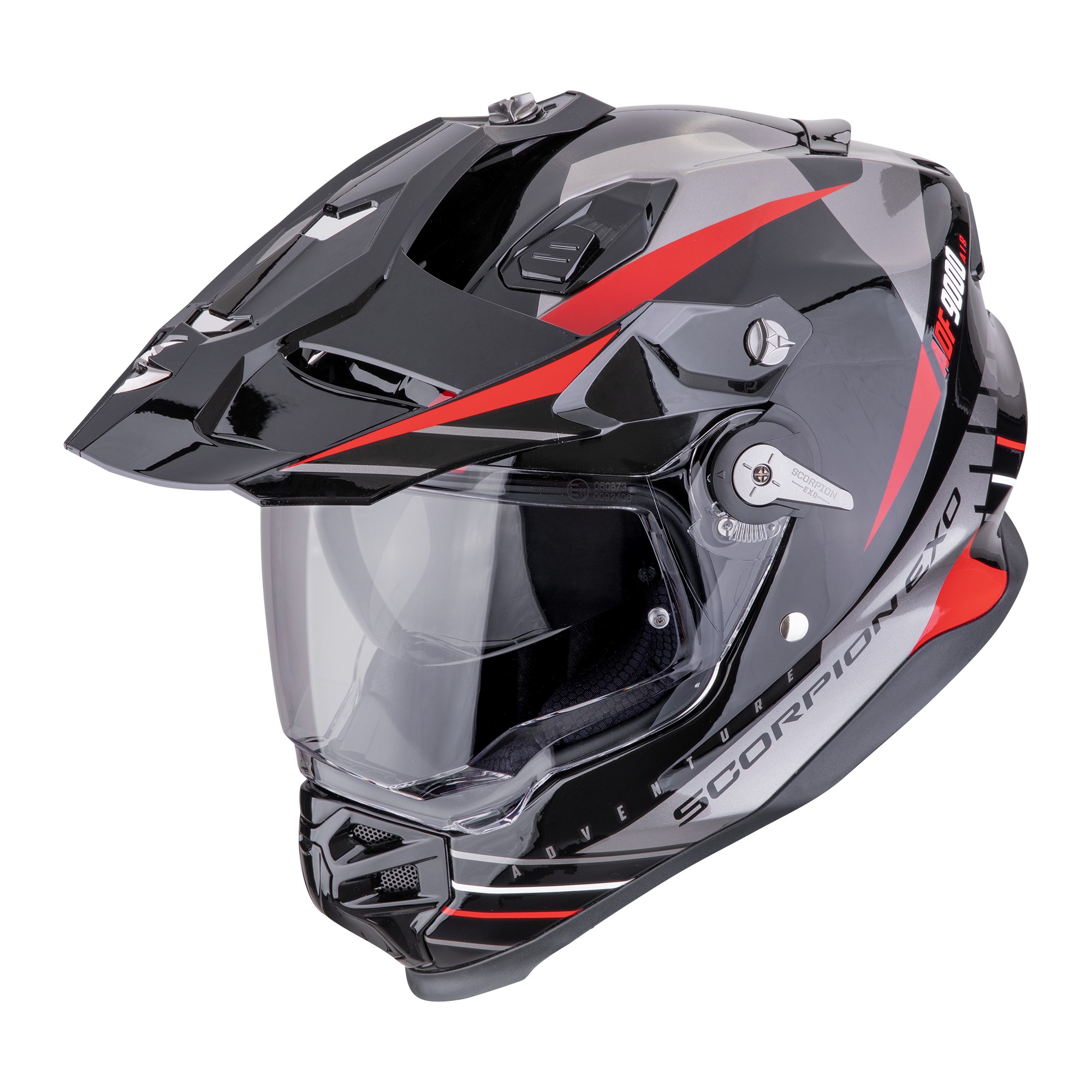 Scorpion ADF9000 - FEAT - zwart / zilver / rood