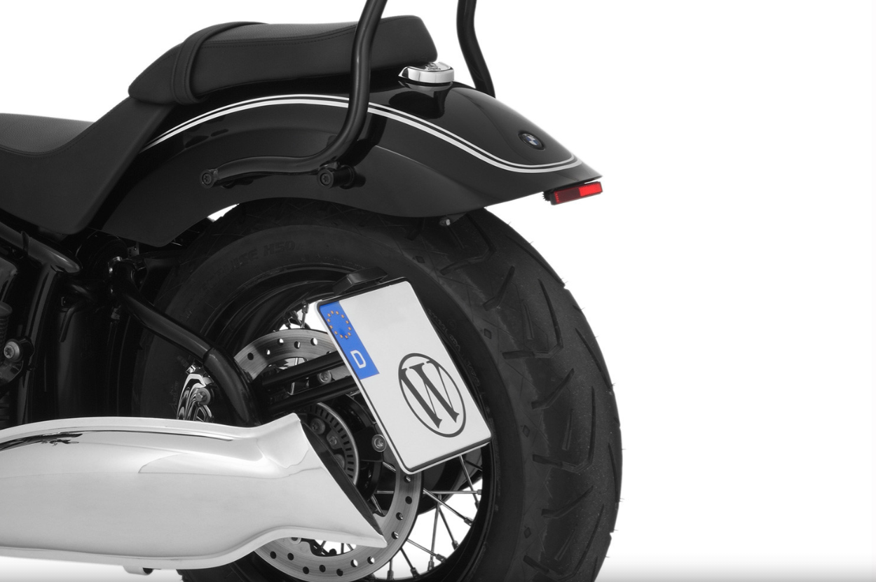 Wunderlich BMW R 18 kentekenplaathouder laag met knipperlichtsteun - M5 of M8 aansluitschroefdraad -