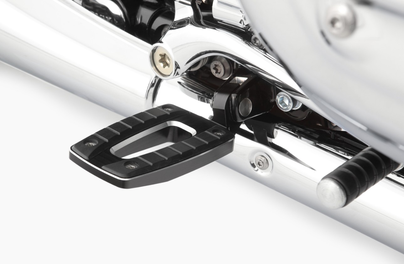 Wunderlich R18 Lage voetensteun set ERGO-COMFORT - voor modellen zonder treeplank - zwart of chroom foto 5