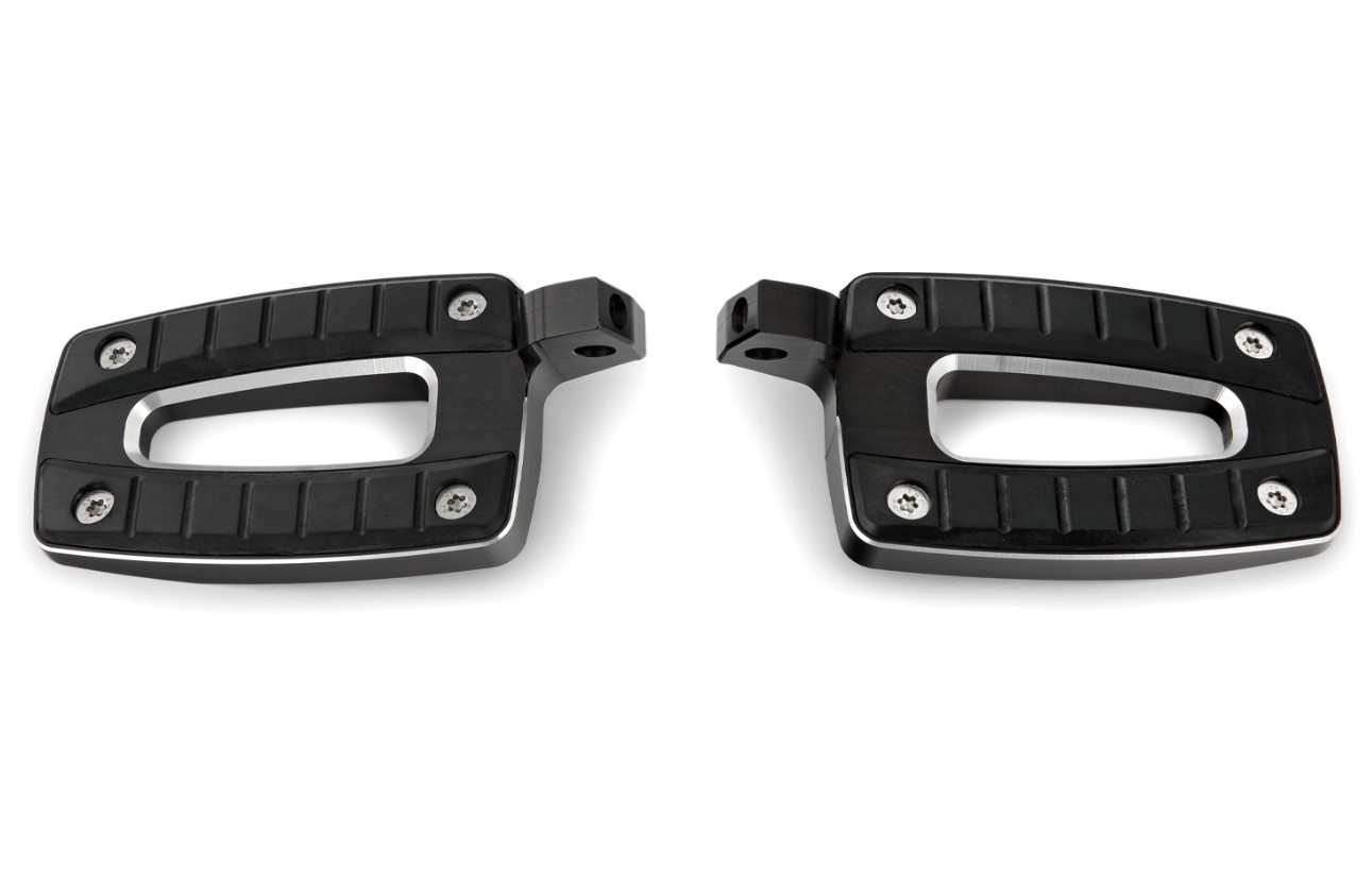 Wunderlich R18 Lage voetensteun set ERGO-COMFORT - voor modellen zonder treeplank - zwart of chroom foto 6