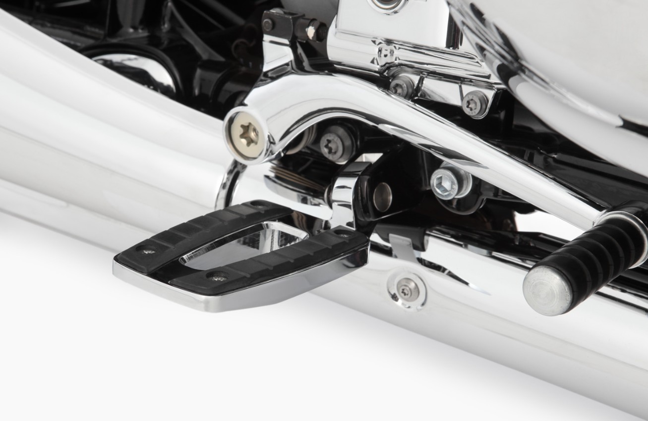 Wunderlich R18 Lage voetensteun set ERGO-COMFORT - voor modellen zonder treeplank - zwart of chroom foto 9