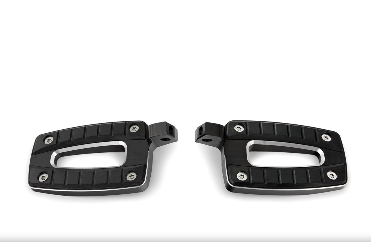 Wunderlich R18 Lage passagiersvoetsteunset ERGO-COMFORT - zwart of chroom