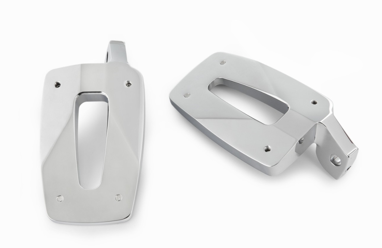 Wunderlich R18 Lage passagiersvoetsteunset ERGO-COMFORT - zwart of chroom foto 4