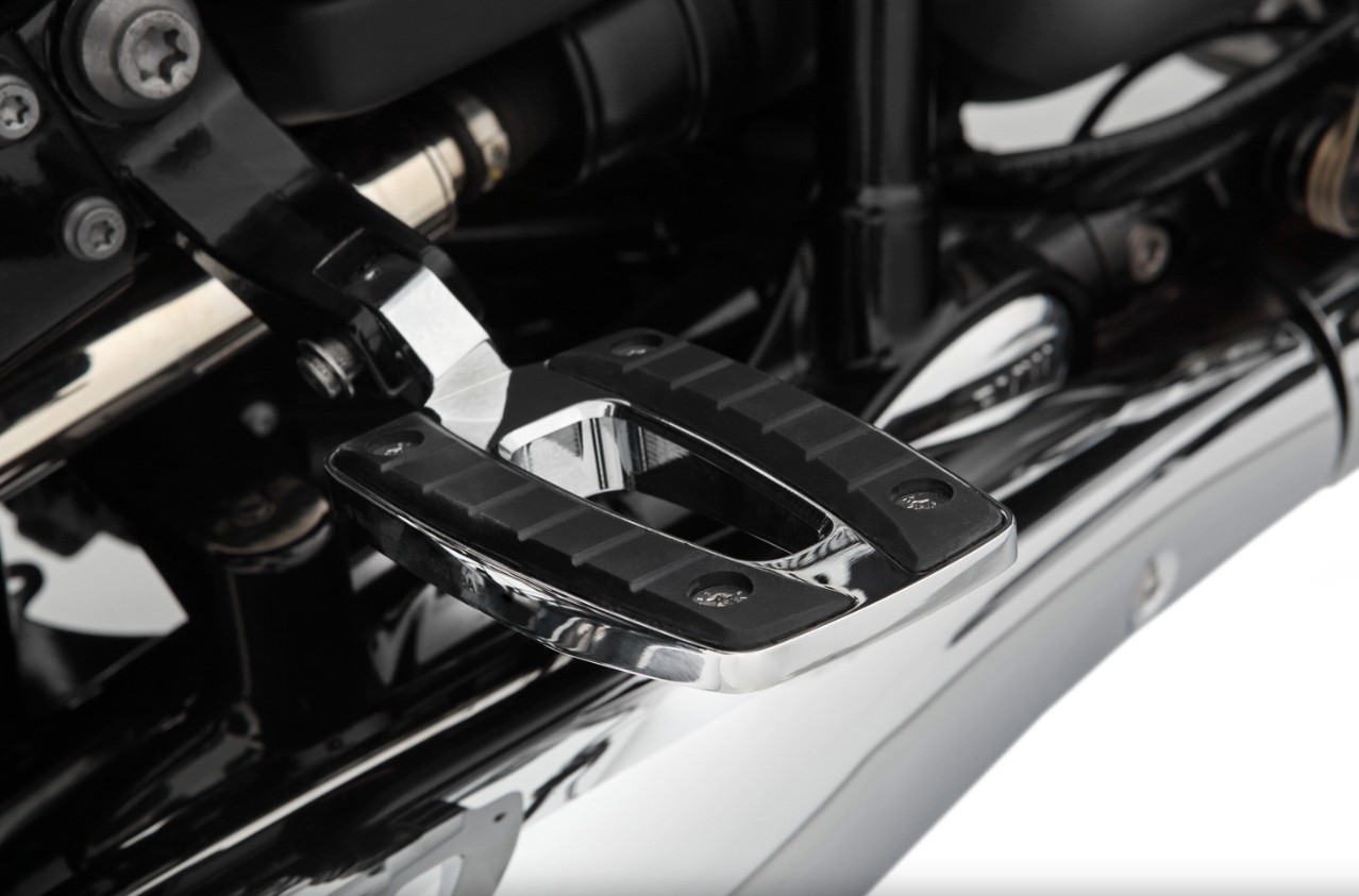 Wunderlich R18 Lage passagiersvoetsteunset ERGO-COMFORT - zwart of chroom foto 5