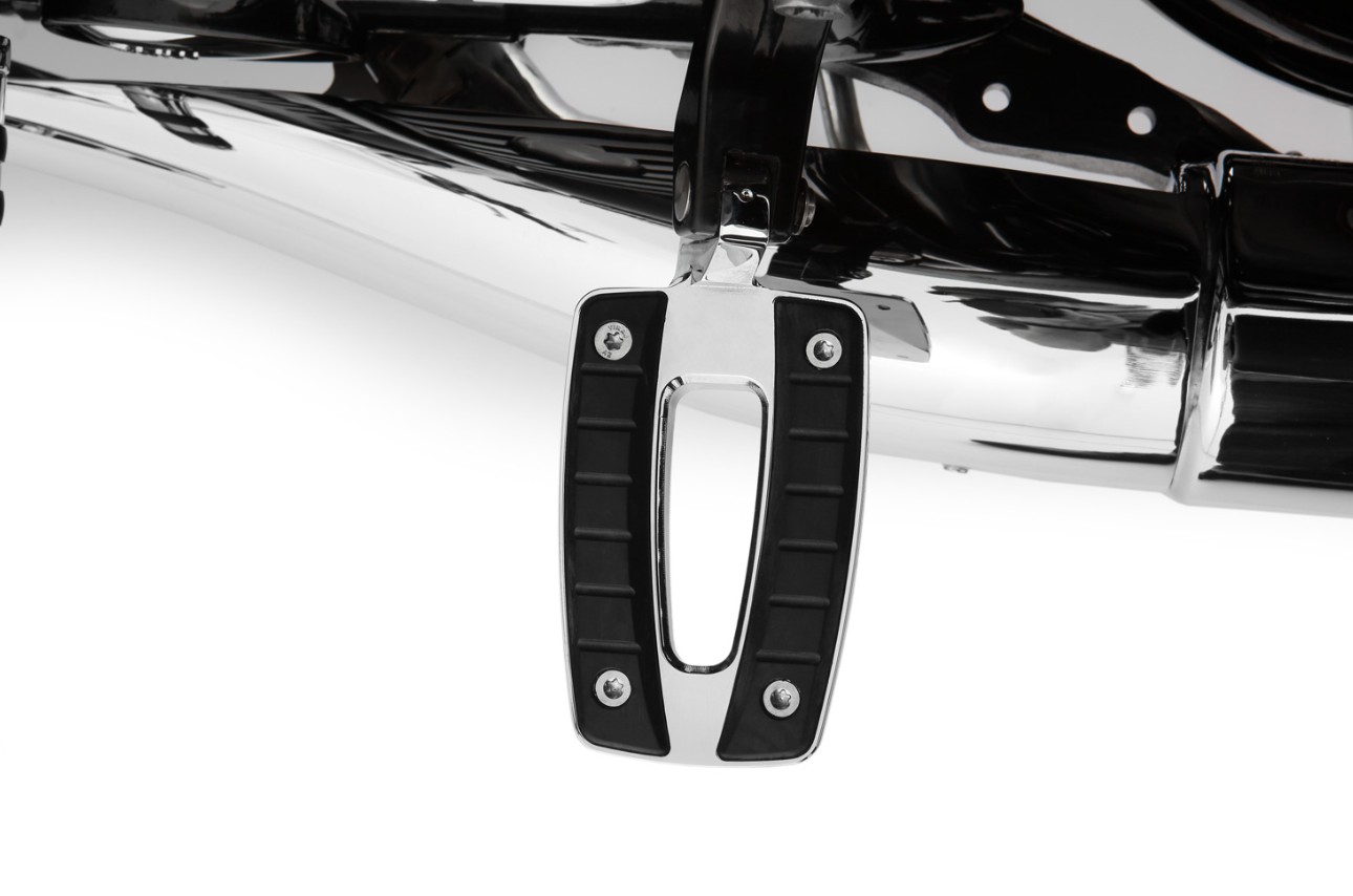 Wunderlich R18 Lage passagiersvoetsteunset ERGO-COMFORT - zwart of chroom foto 7