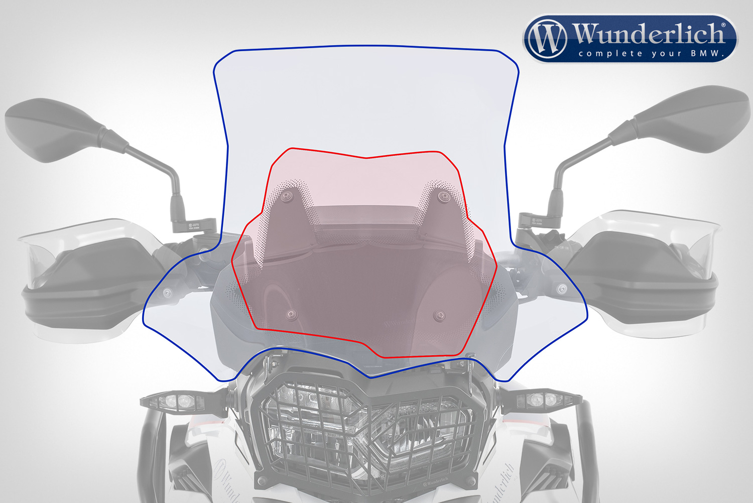 Wunderlich Windscherm Marathon F 750/850 GS grijs foto 4