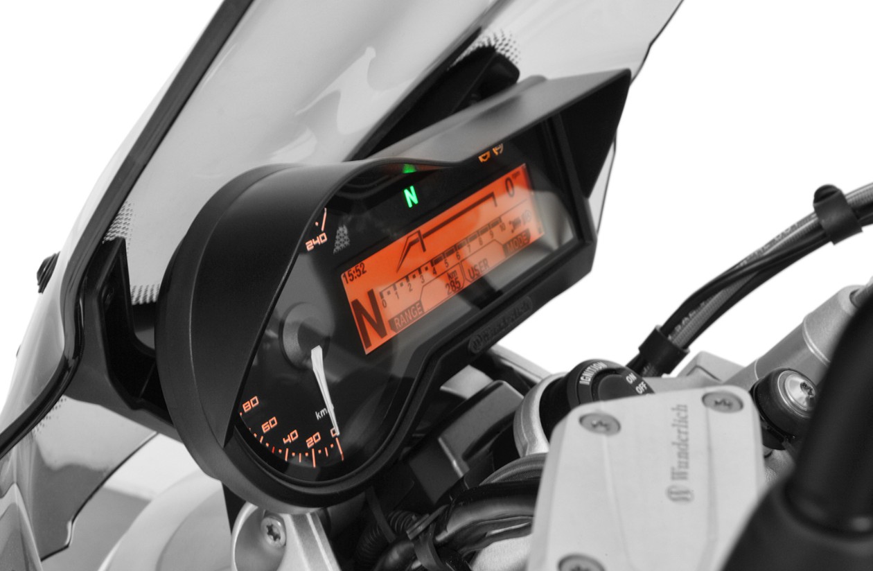 Wunderlich cockpit verblindingsschild - zwart. foto 2