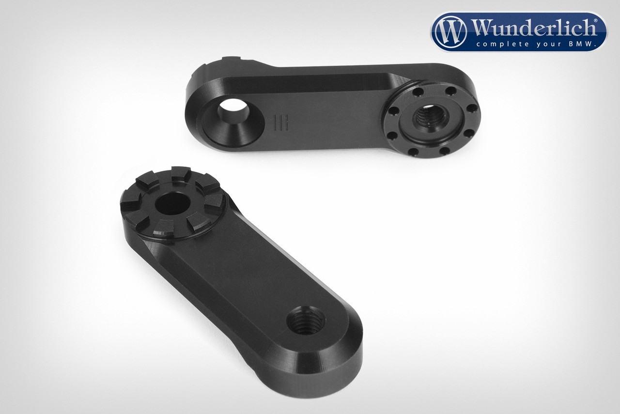 Wunderlich EVO1 adapter 50mm-zwart-paar