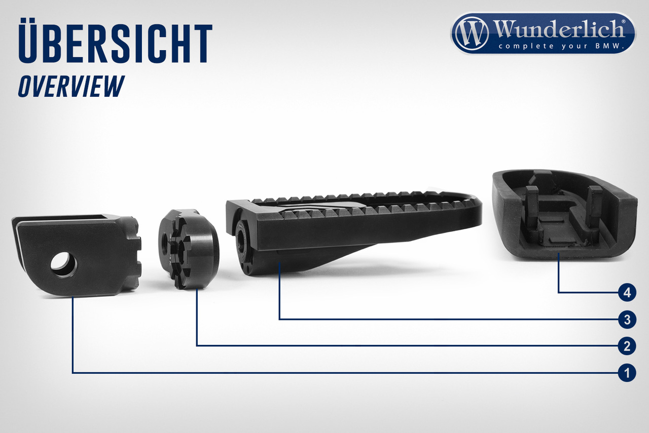 Wunderlich Rubberen opzetstuk Vario EVO1 Set zwart foto 4