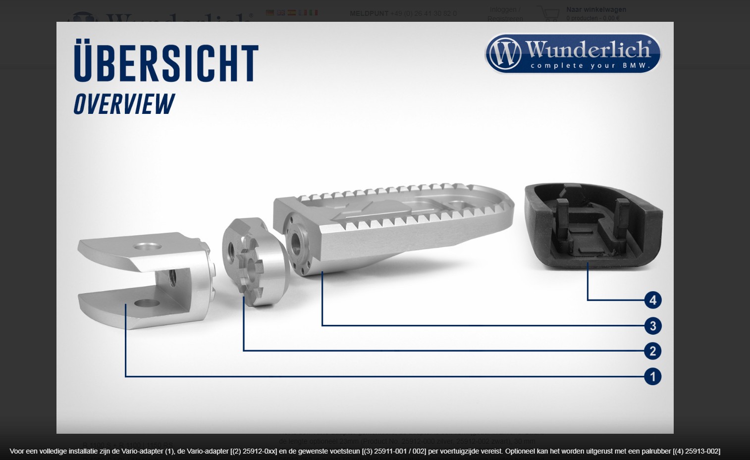 Wunderlich Vario Joint »EVO1« Driver (paar) foto 2