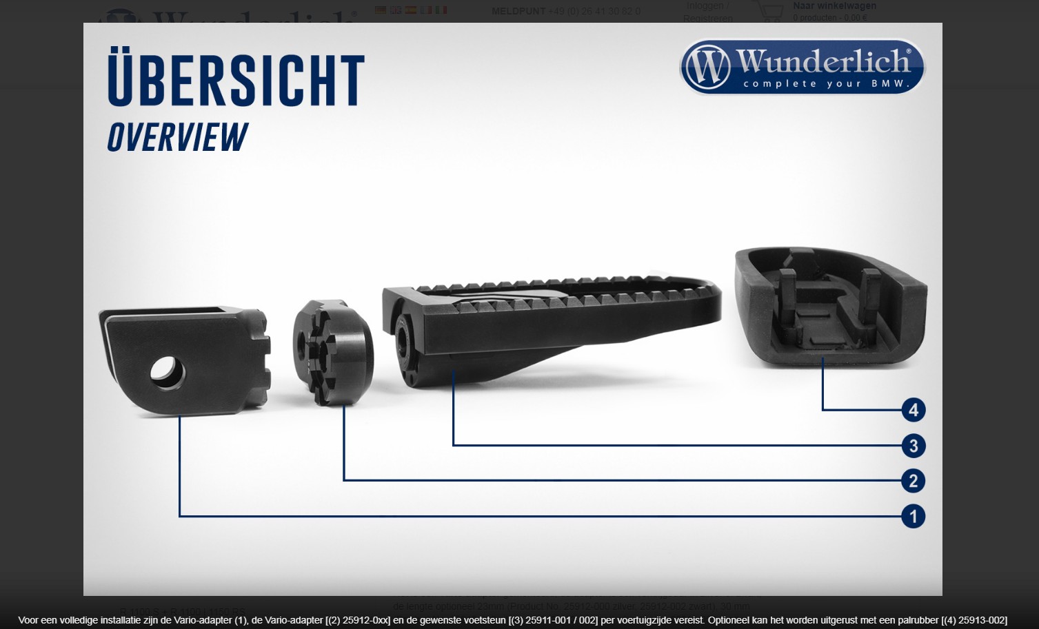Wunderlich Vario Joint »EVO1« Driver (paar) foto 5