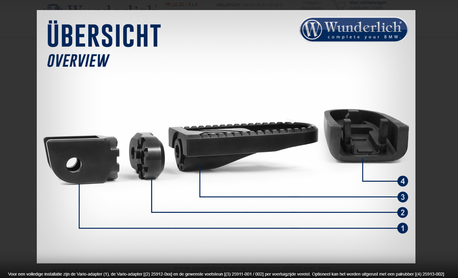 Wunderlich Vario Joint »EVO1« Driver (paar) foto 5
