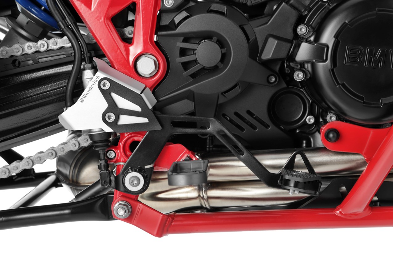 Wunderlich F 650/700/800 Rempedaal vergroting titanium / zilver foto 4