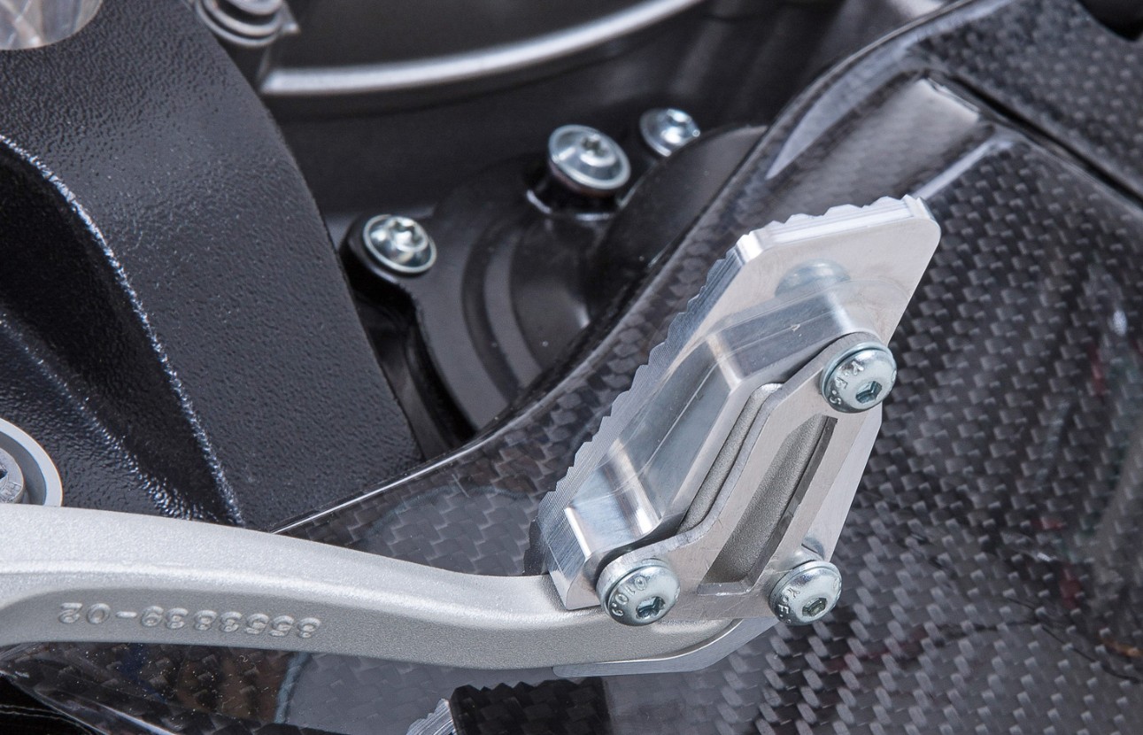 Wunderlich S 1000 XR Rempedaal vergroting zilver foto 2