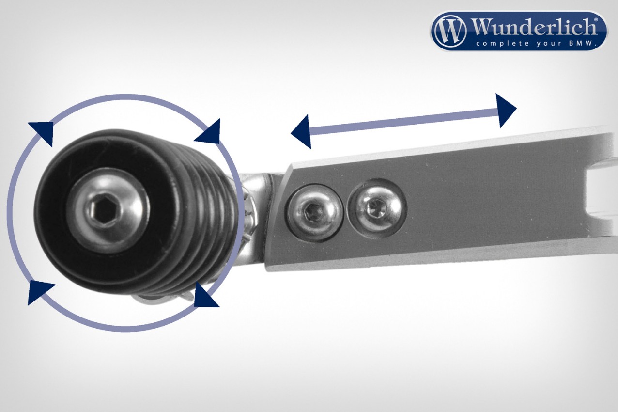Wunderlich shifter verstelbaar »CLEVER LEVER« - zilver foto 5