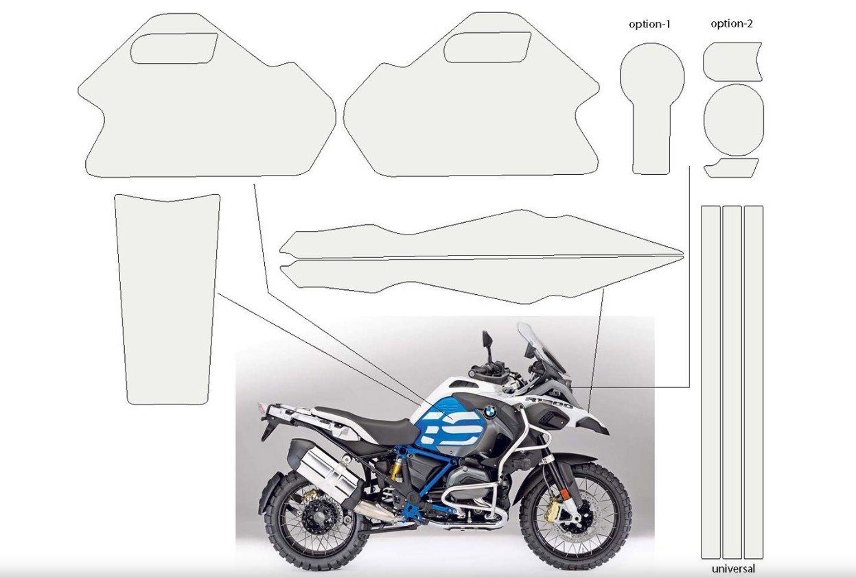 Wunderlich Lakbeschermingsfolie complete set,PremiumShield- transparant