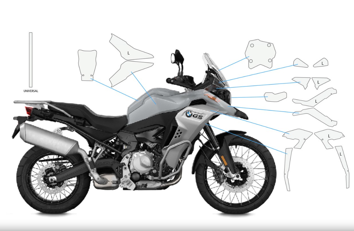 Wunderlich F 850 GSA Beschermfolie foto 6