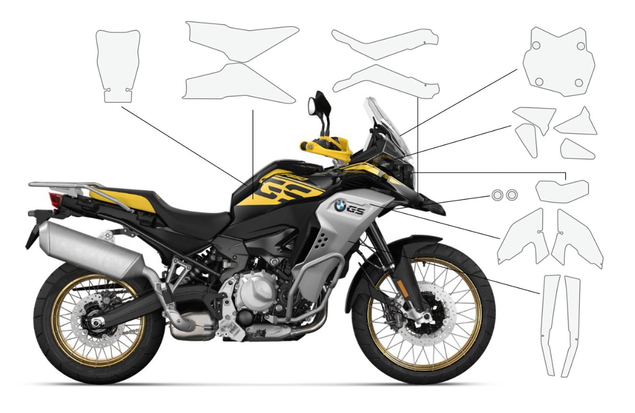 Wunderlich F 850 GSA Beschermfolie foto 7