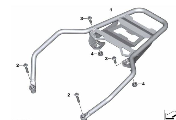 BMW Bevestiging set Bagagedrager R1200/1250