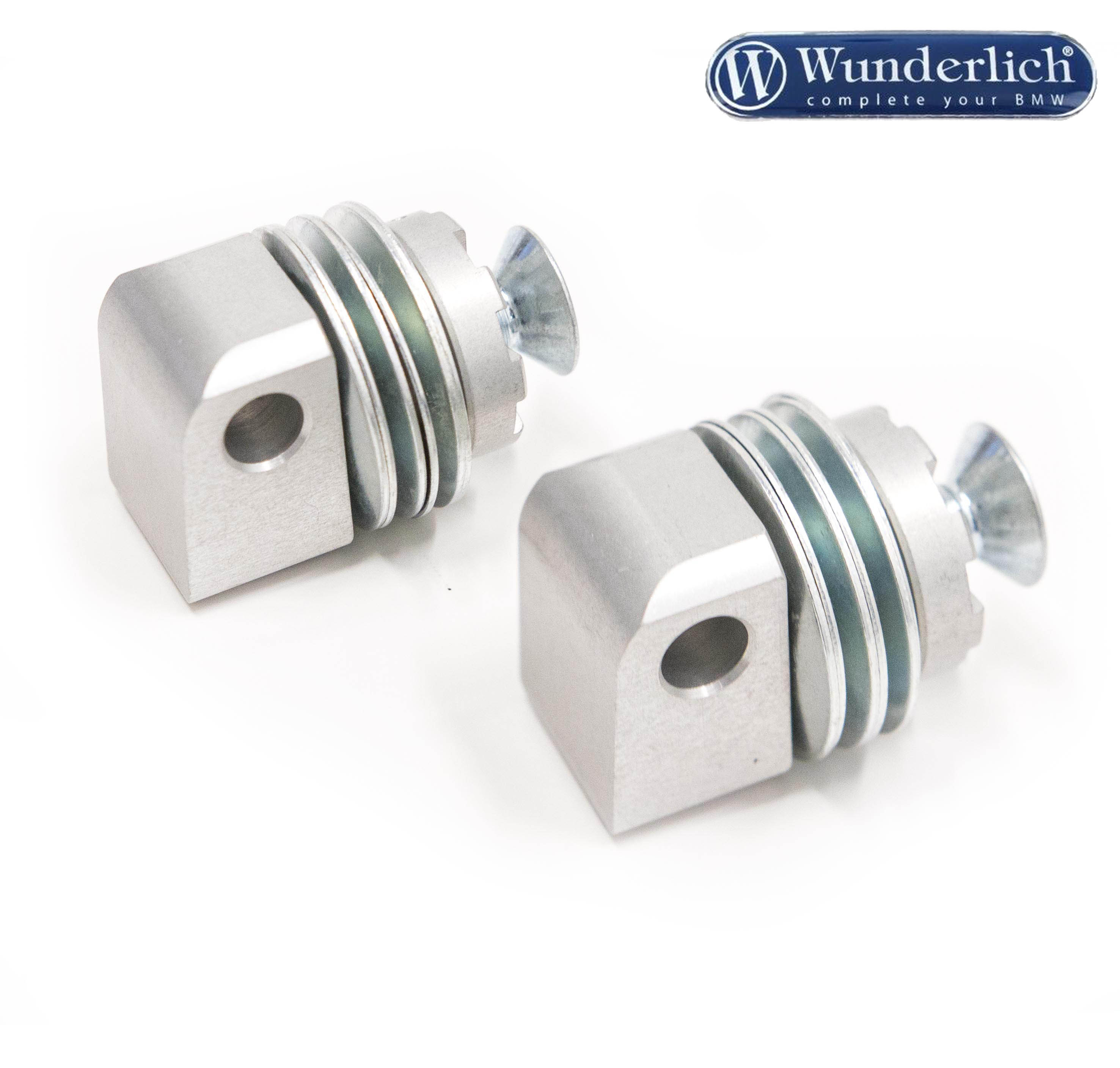 Wunderlich Vario-scharnier voor bijrijder (paar) zilver
