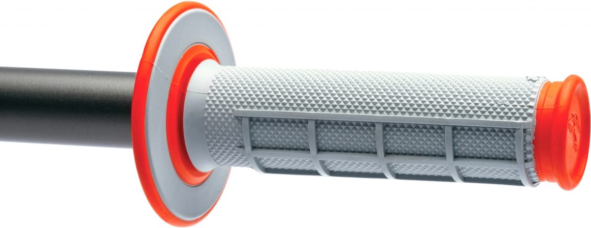 GREY/ORANGE TAPERED DUAL COMPOUND GRIPS