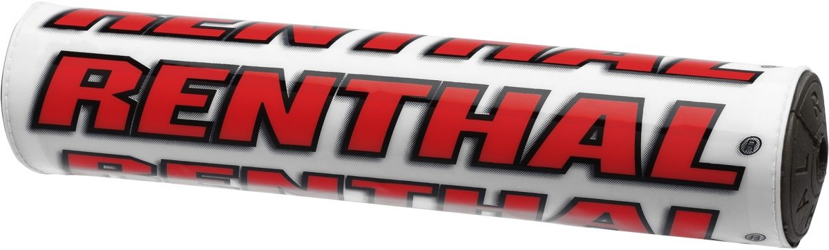 WHITE/RED SUPERCROSS HANDLEBAR PAD