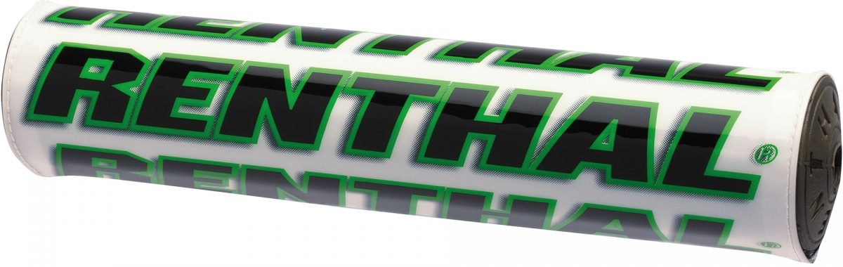 WHITE/GREEN SUPERCROSS HANDLEBAR PAD