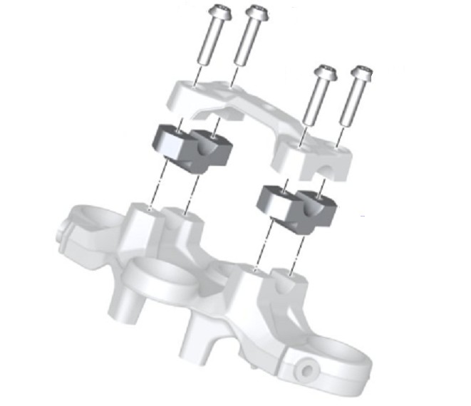 BMW F 750 GS Set stuurverhogers