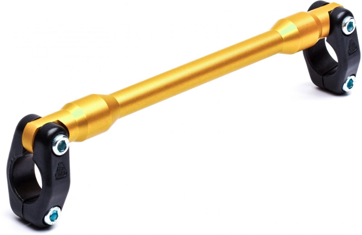 HANDLEBAR B103 BRACE & CLAMP SET GOLD