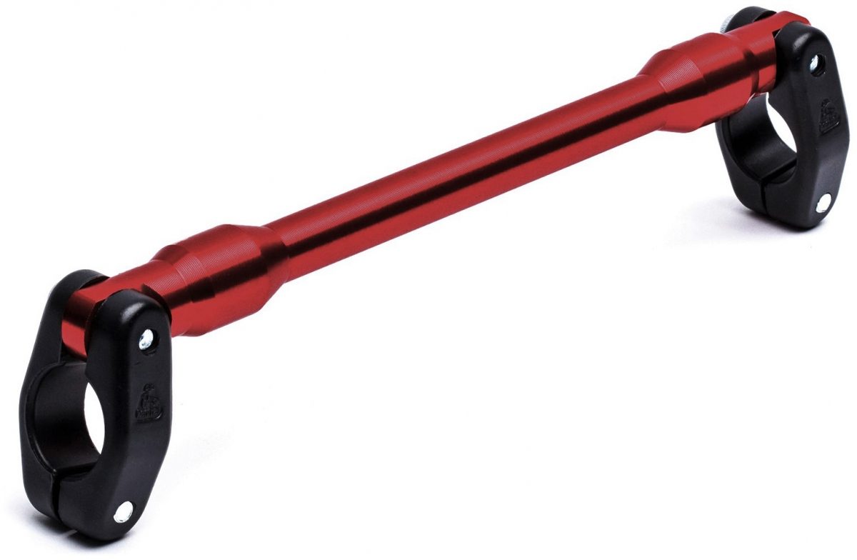 HANDLEBAR B105 BRACE & CLAMP SET RED