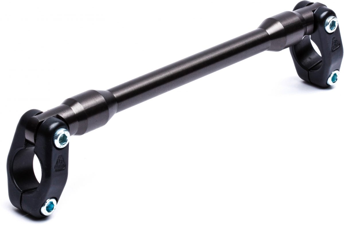HANDLEBAR B106 BRACE & CLAMP SET GREY