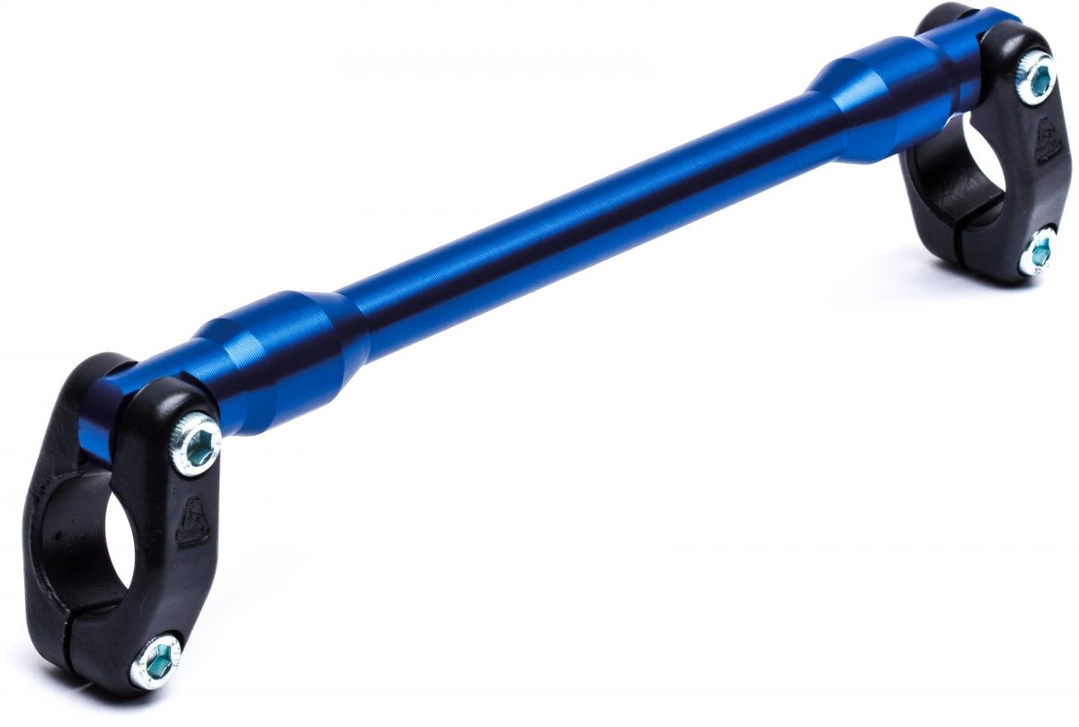 HANDLEBAR B108 BRACE & CLAMP SET BLUE