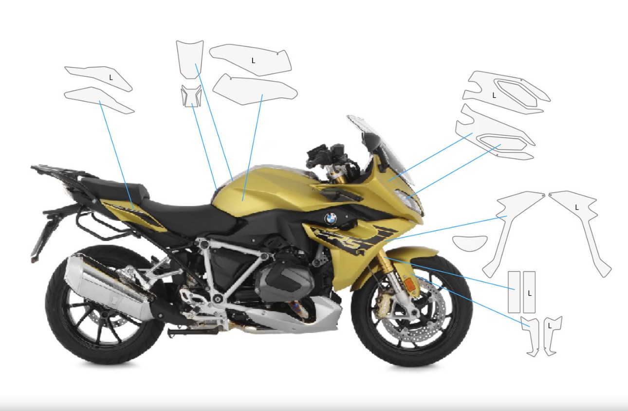 Wunderlich,Lakbeschermingsfolie complete set »PremiumShield« - transparant