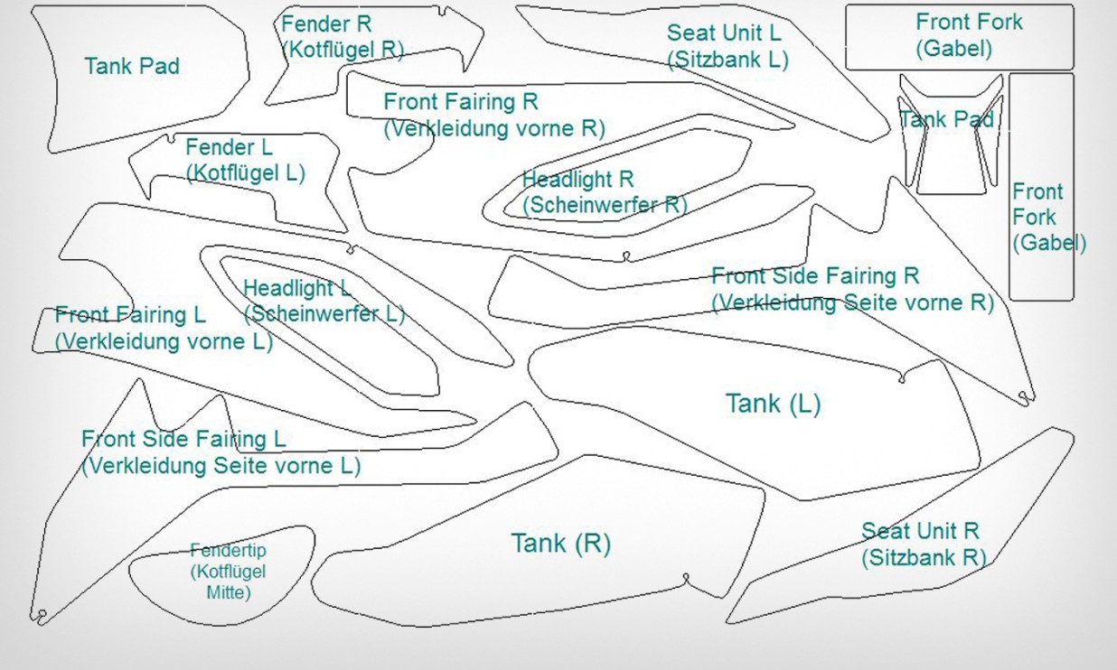 Wunderlich,Lakbeschermingsfolie complete set »PremiumShield« - transparant foto 2