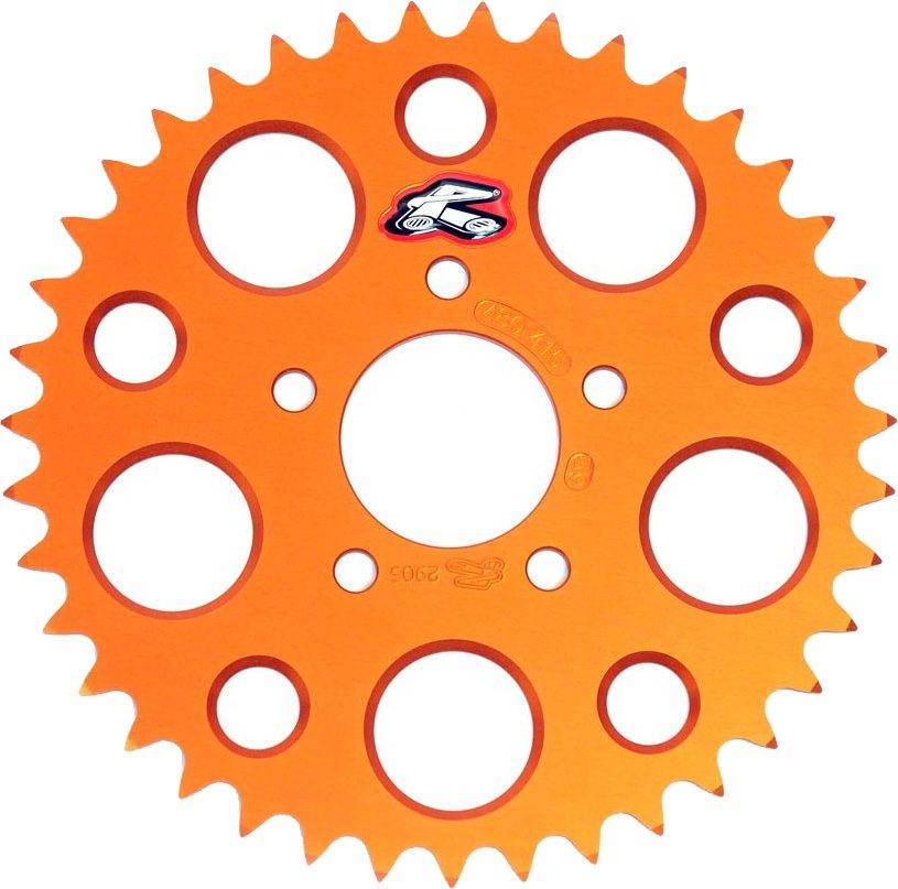 SPROCKET REAR 40T, 415 ORANGE