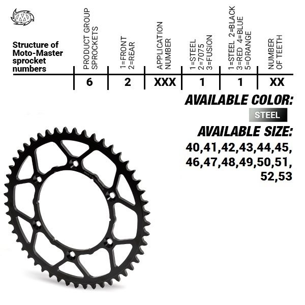 REAR STEEL ULTRALIGHT 53T, 520