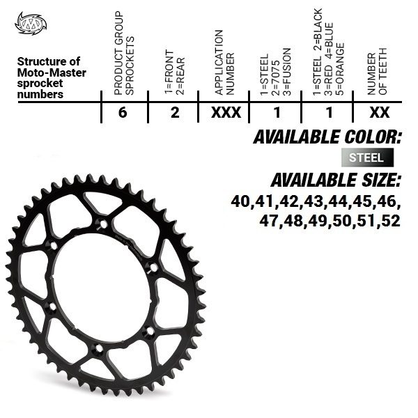 REAR STEEL ULTRALIGHT 51T, 520