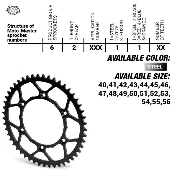 REAR STEEL ULTRALIGHT 42T, 520