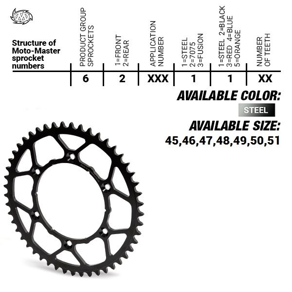 REAR STEEL ULTRALIGHT 47T, 428
