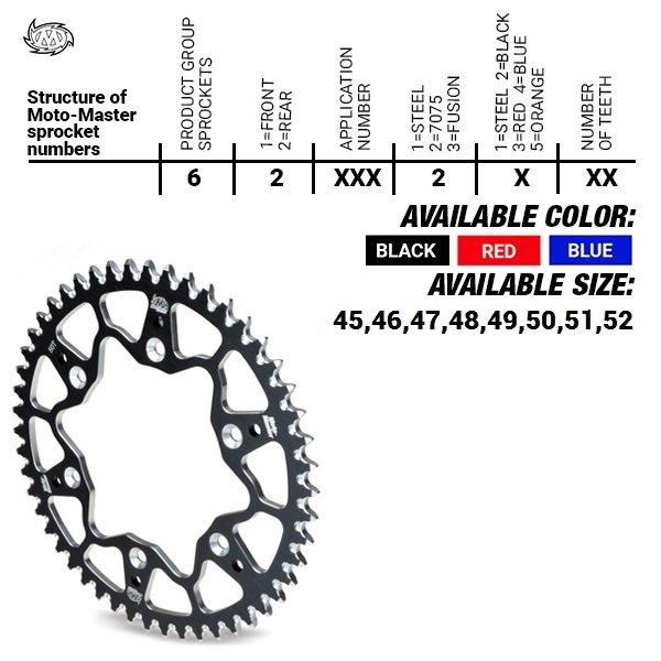 REAR ALU 45T, BLACK, 520