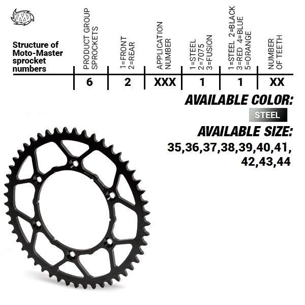REAR STEEL ULTRALIGHT 37T, 415