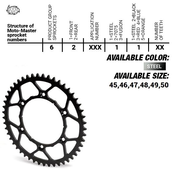 REAR STEEL ULTRALIGHT 48T, 520