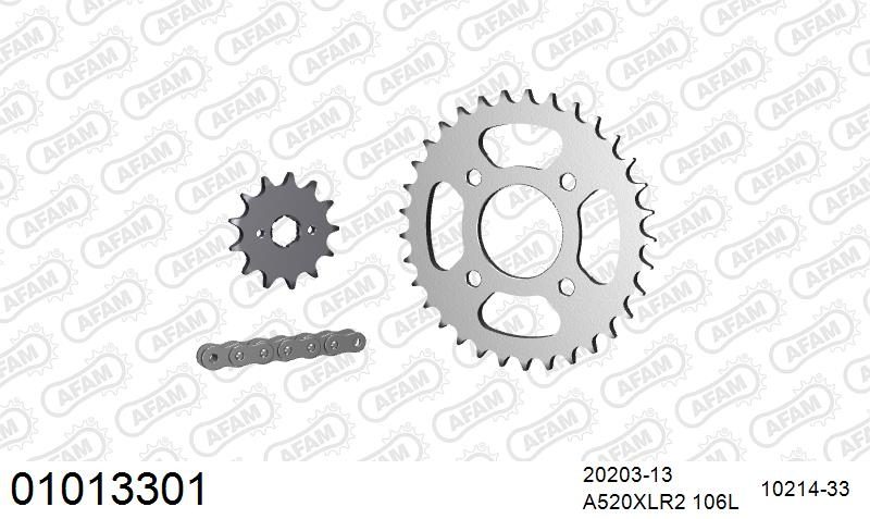 520XLR2 106 ARS (CLIP) & SPROCKETS