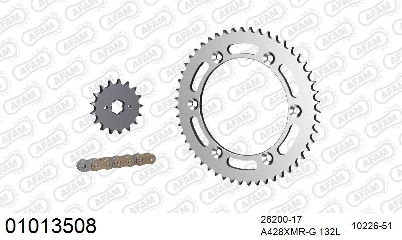 428XMR2 132 AR (CLIP) GOLD & SPROCKETS