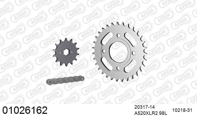 520XLR2 98 ARS (CLIP) & SPROCKETS