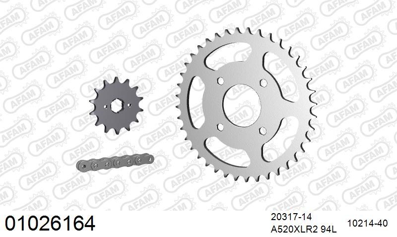 520XLR2 94 ARS (CLIP) & SPROCKETS