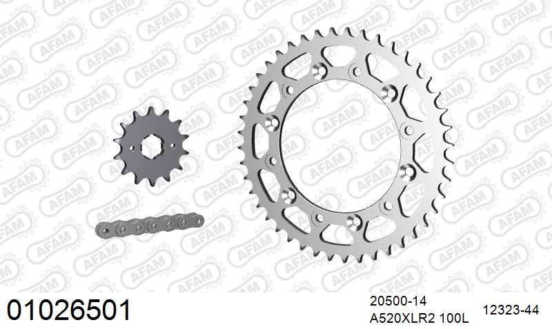 520XLR2 100 ARS (CLIP) & SPROCKETS
