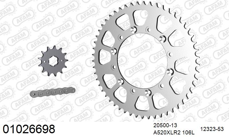 520XRR3 106 ARS (CLIP) GOLD & SPROCKETS